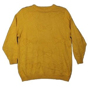 Cache Cache Textured Pullover Crew neck Sweater Sz 1 Mustard Jumper
Ribbed Hem